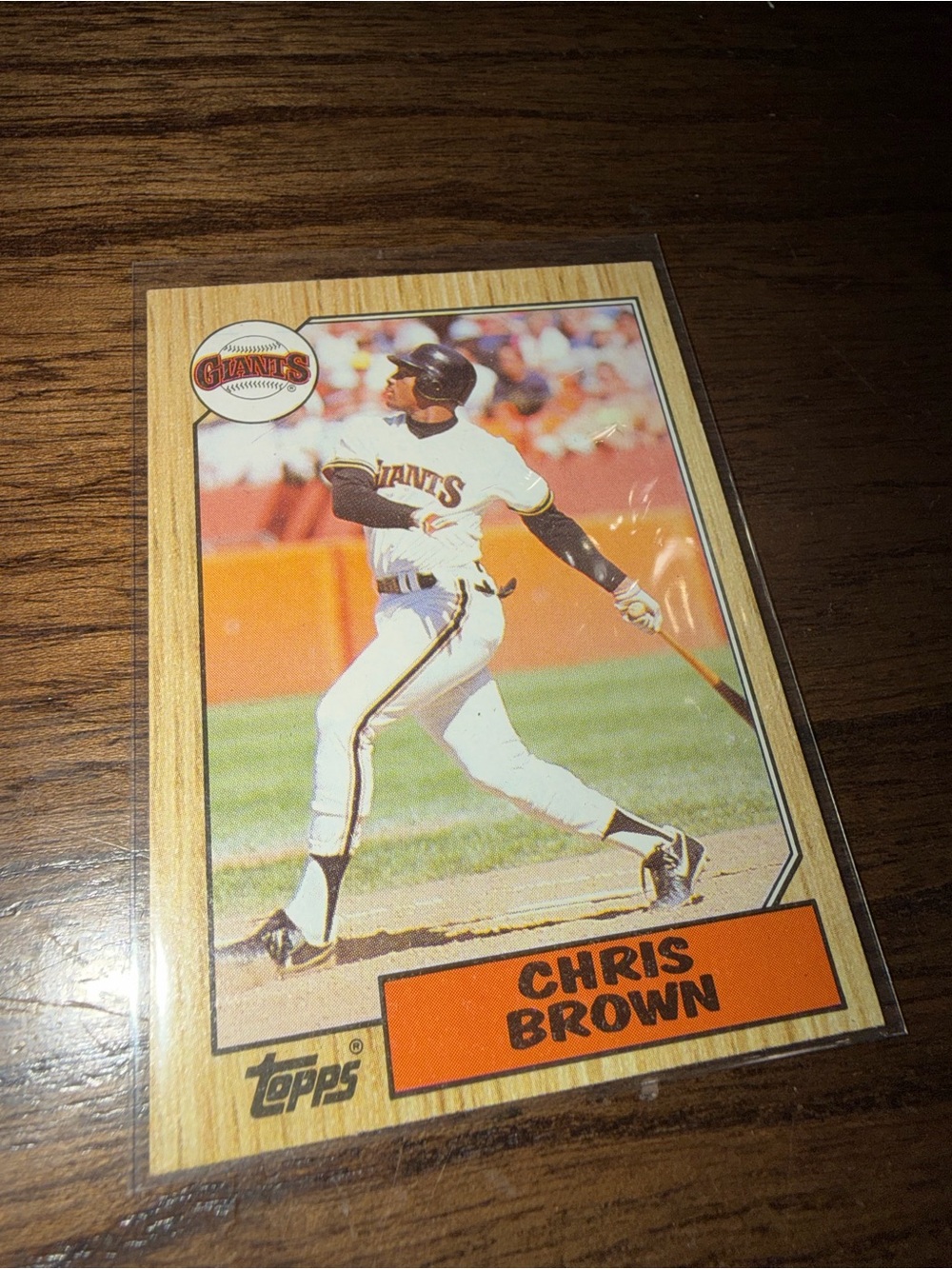 •Topps• 1987 Chris Brown Baseball Card